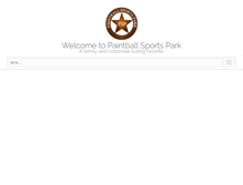 Tablet Screenshot of paintballsportspark.com